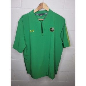 Under Armour Notre Dame Performance Apparel Green Shirt Men's Size Large NWT